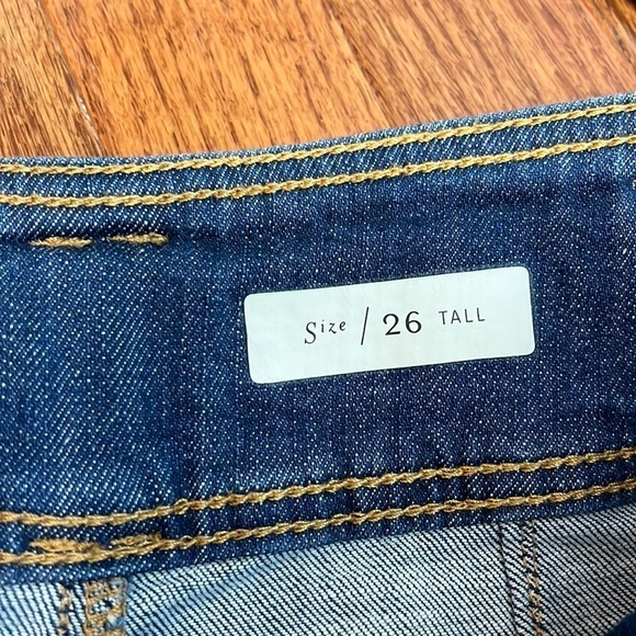 Anthropologie Pilcro Boho 90s Straight Leg High Waist Tie Front Jeans - Picture 7 of 13